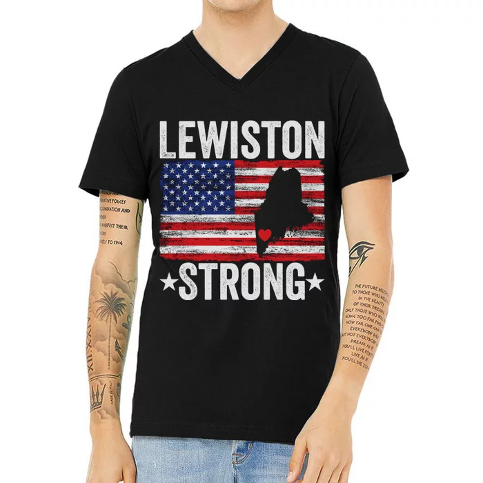 Lewiston Strong V-Neck T-Shirt