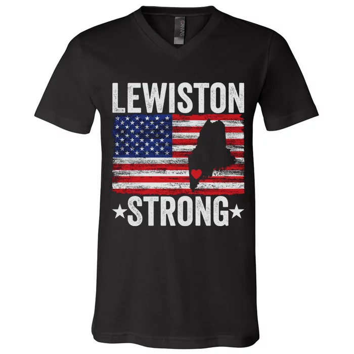 Lewiston Strong V-Neck T-Shirt