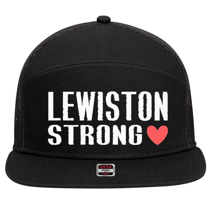 Lewiston Strong Lewiston Strong 7 Panel Mesh Trucker Snapback Hat