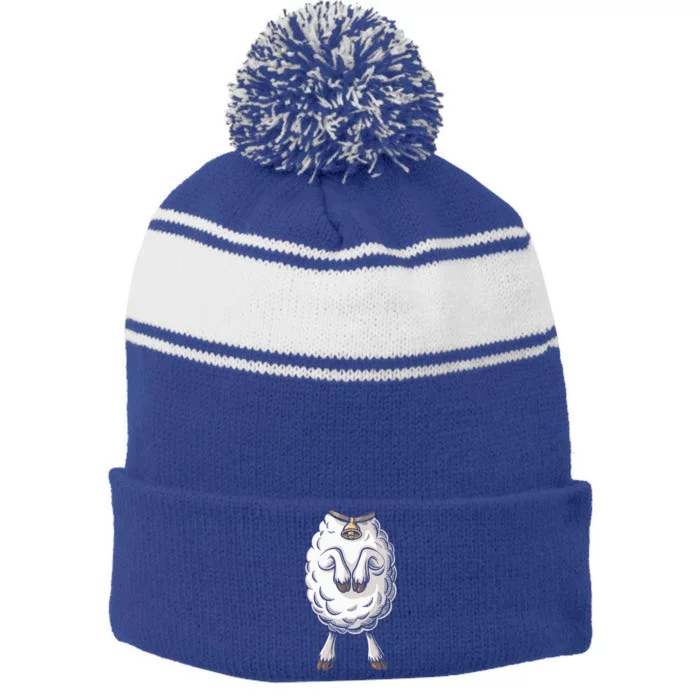 Lamb S.H.E.Ep.Costume Stripe Pom Pom Beanie