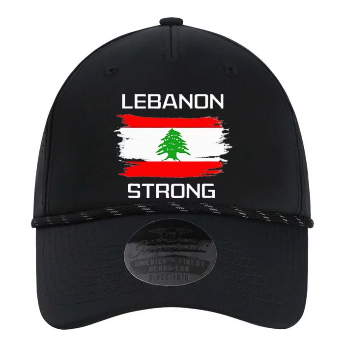 Lebanon Strong Lebanese Flag Souvenir Beirut Cedar Tree Performance The Dyno Cap