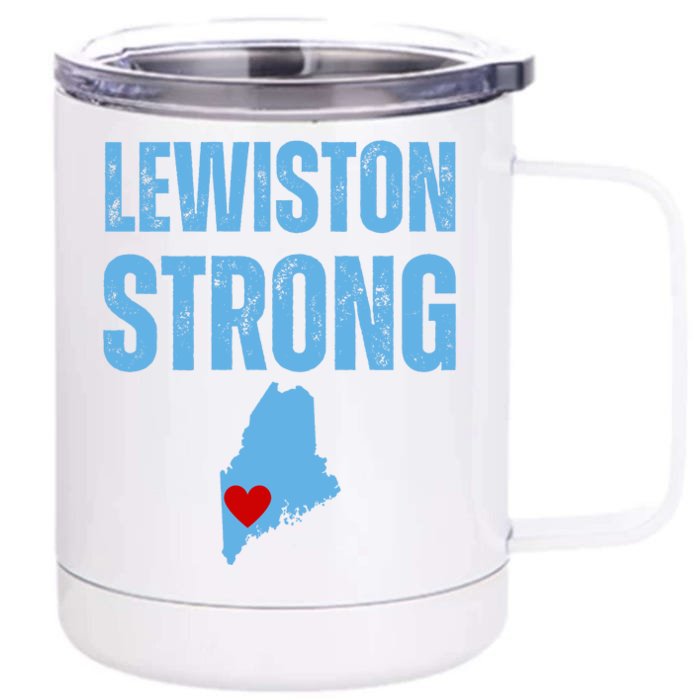 Lewiston Strong Front & Back 12oz Stainless Steel Tumbler Cup