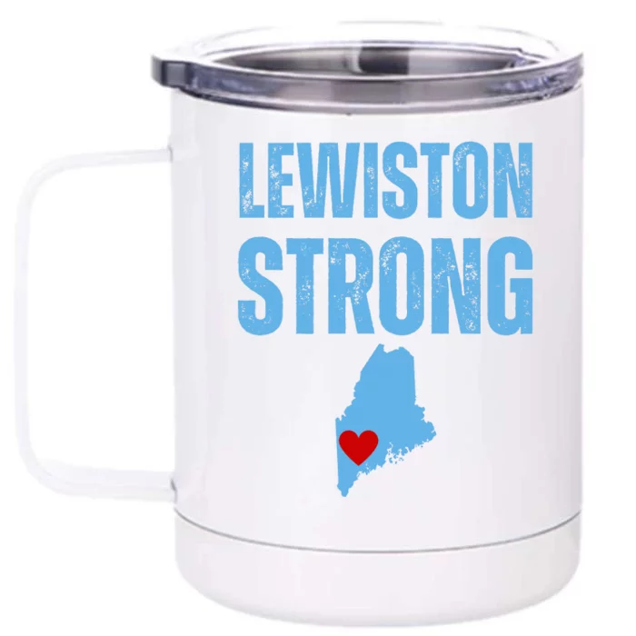 Lewiston Strong Front & Back 12oz Stainless Steel Tumbler Cup