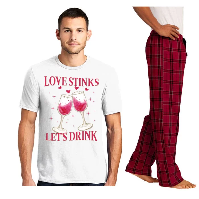 Love Stinks Lets Drink Anti Valentine Pajama Set