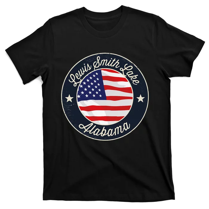 Lewis Smith Lake Patriotic Alabama Souvenir T-Shirt