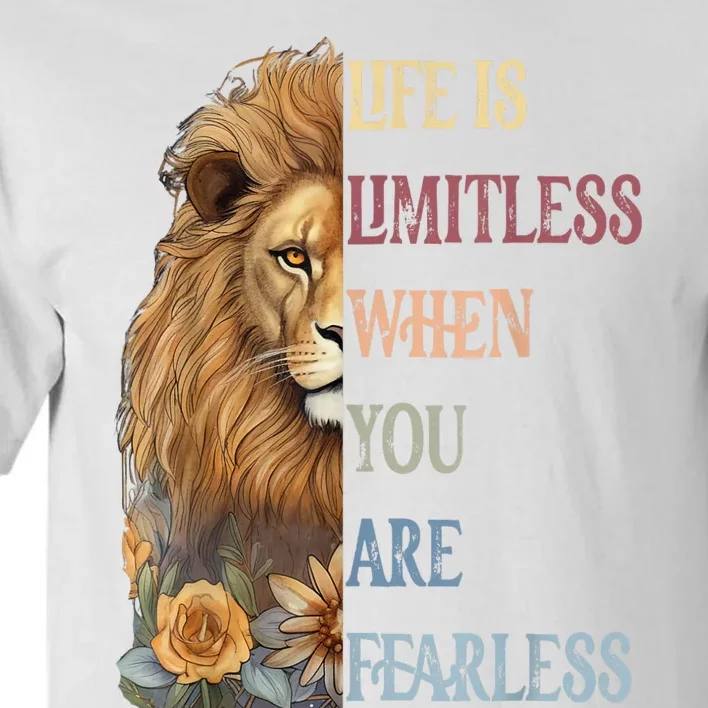 Leo Season Lion Motivational Inspirational Tall T-Shirt