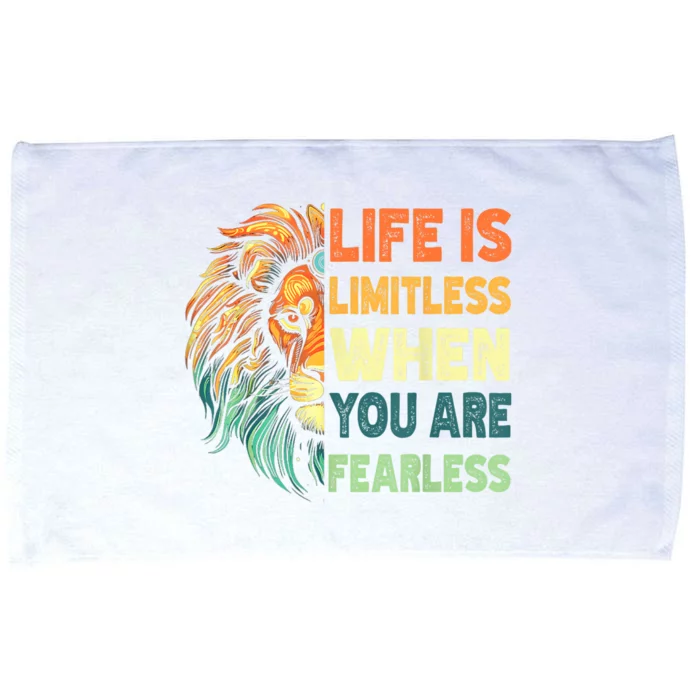 Leo Season Lion Motivational Inspirational Microfiber Hand Towel