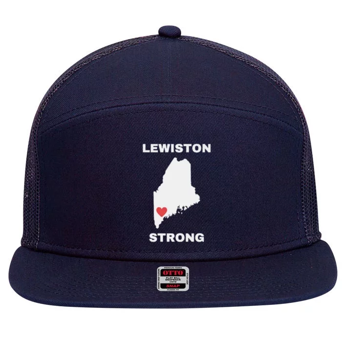 Lewiston Strong 7 Panel Mesh Trucker Snapback Hat