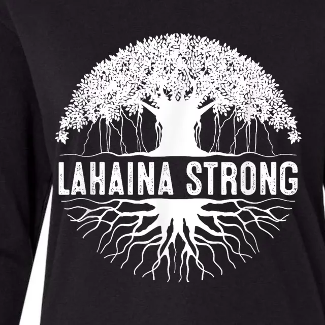 Lahaina Strong Womens Cotton Relaxed Long Sleeve T-Shirt