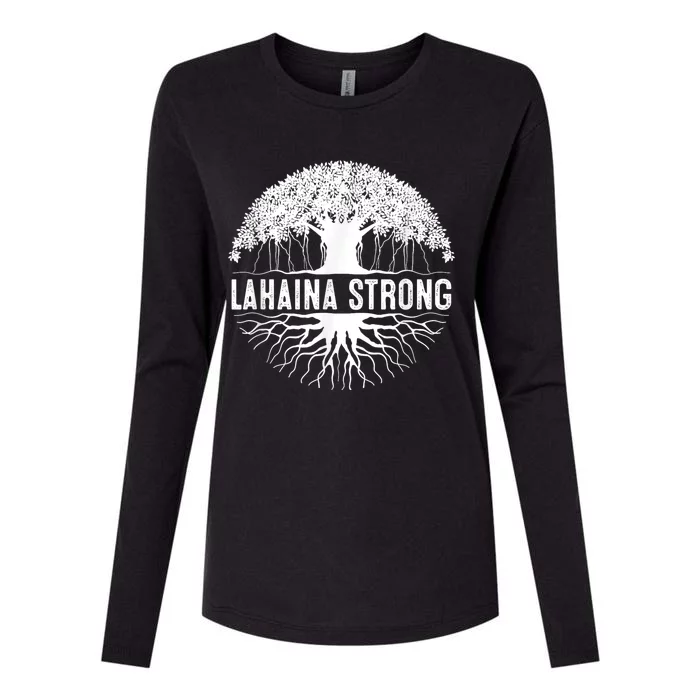 Lahaina Strong Womens Cotton Relaxed Long Sleeve T-Shirt