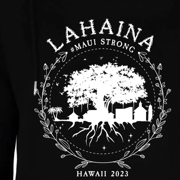 Lahaina Strong Womens Funnel Neck Pullover Hood