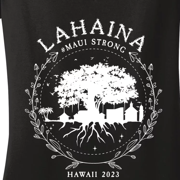 Lahaina Strong Women's V-Neck T-Shirt