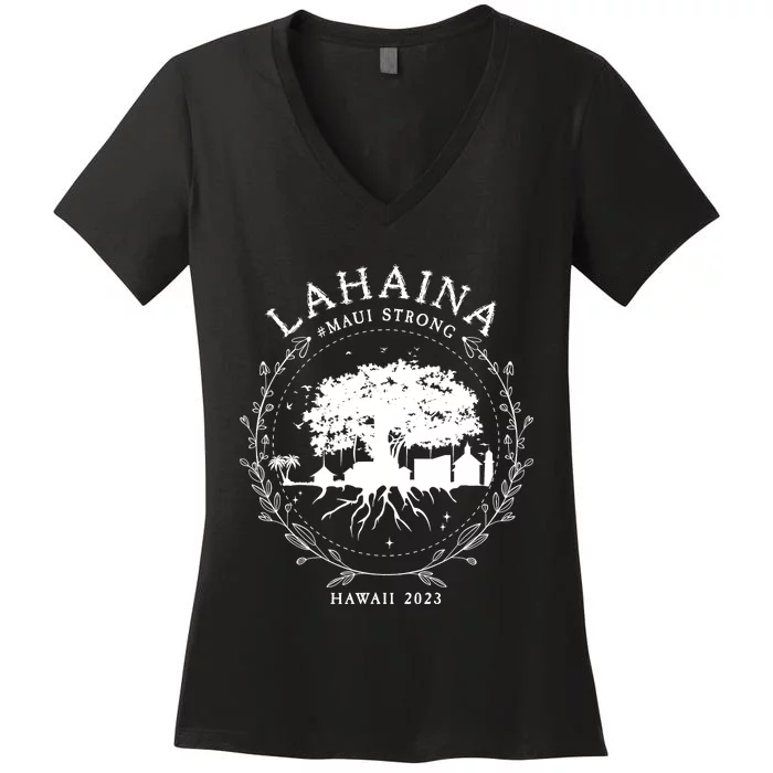 Lahaina Strong Women's V-Neck T-Shirt