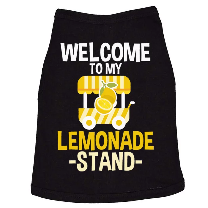 Lemonade Stand Lemon Citrus Beverage Juice Summer Drink Doggie Tank