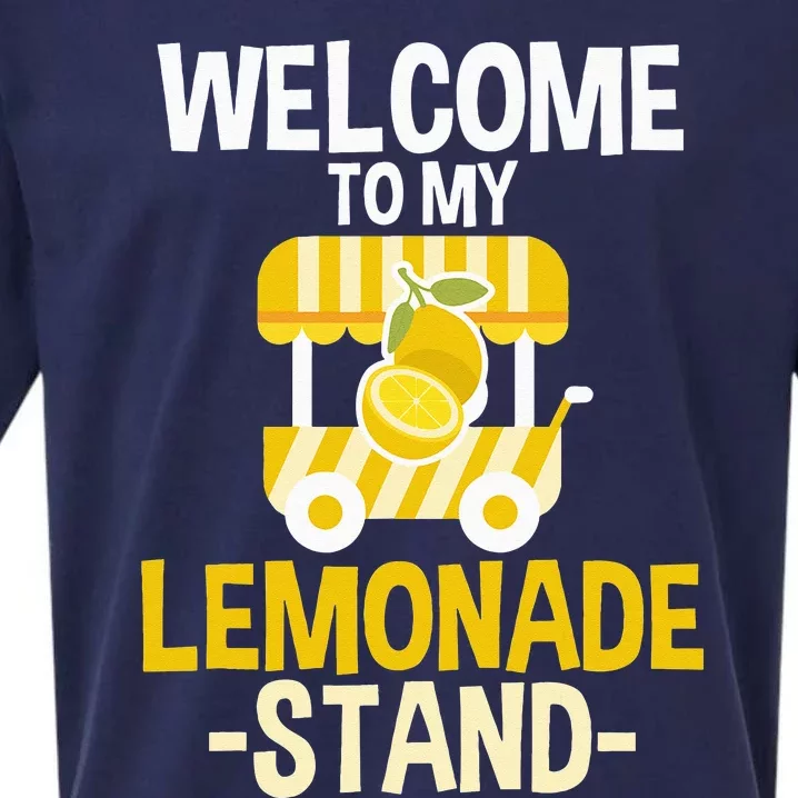 Lemonade Stand Lemon Citrus Beverage Juice Summer Drink Sueded Cloud Jersey T-Shirt