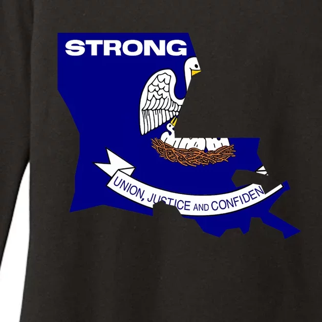 Louisiana Strong Womens CVC Long Sleeve Shirt