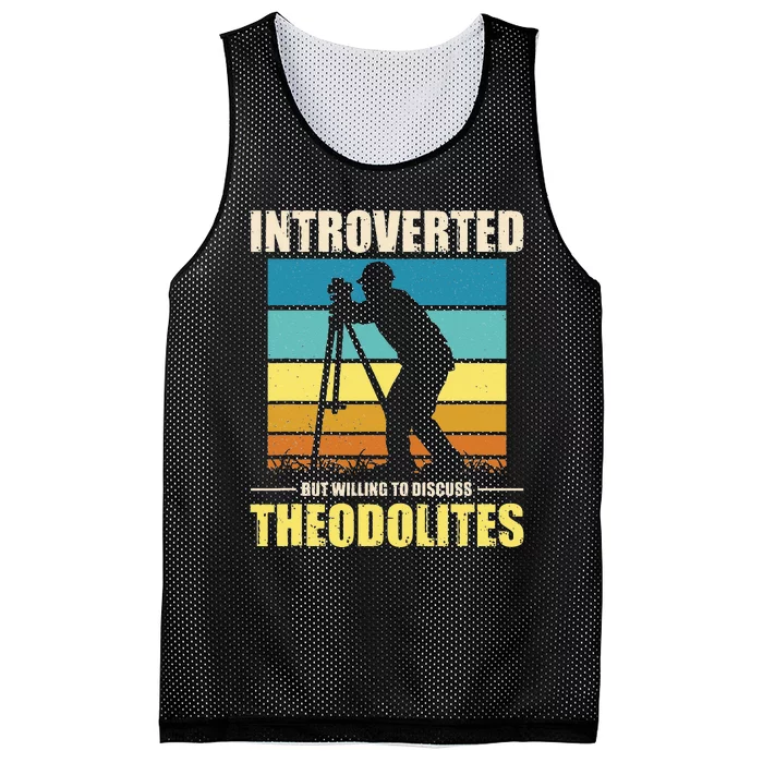 Land Surveying Land Surveyor Mesh Reversible Basketball Jersey Tank