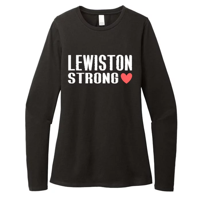 Lewiston Strong Womens CVC Long Sleeve Shirt