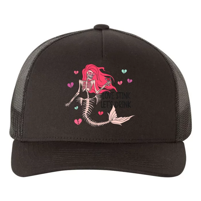 Love Stink Lets Drink Yupoong Adult 5-Panel Trucker Hat