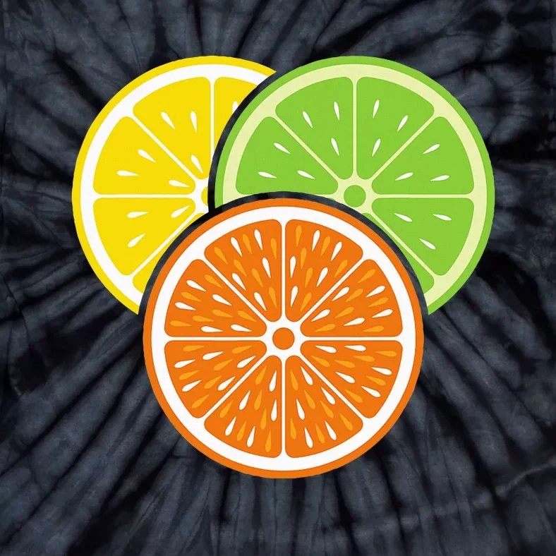 Lemon Slice Lime Orange Citrus Vegan Summer Fruit Tie-Dye T-Shirt