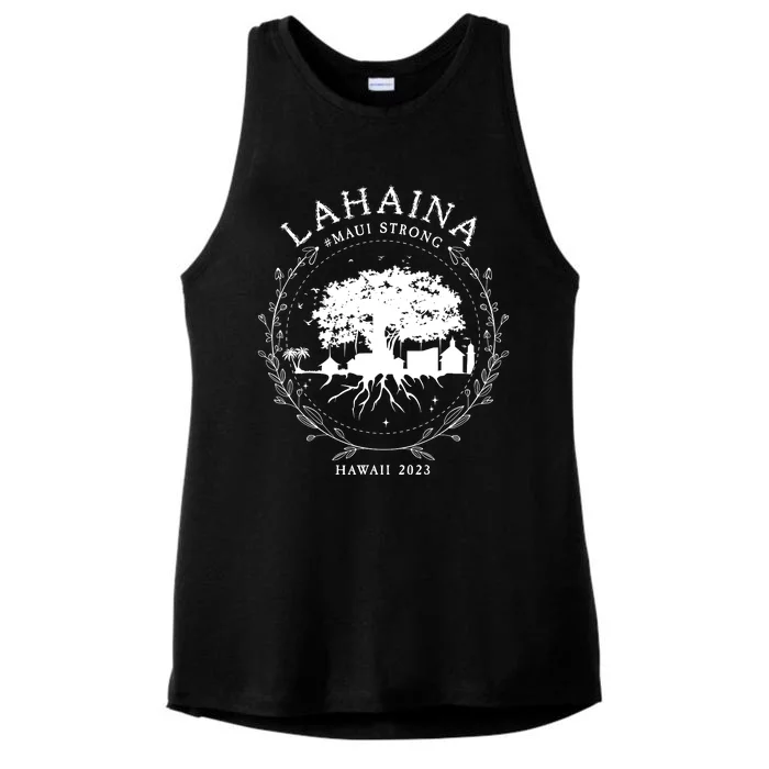 Lahaina Strong Ladies Tri-Blend Wicking Tank