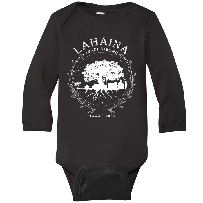 Lahaina Strong Baby Long Sleeve Bodysuit