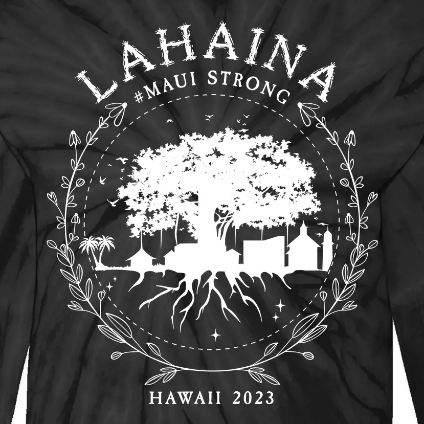 Lahaina Strong Tie-Dye Long Sleeve Shirt