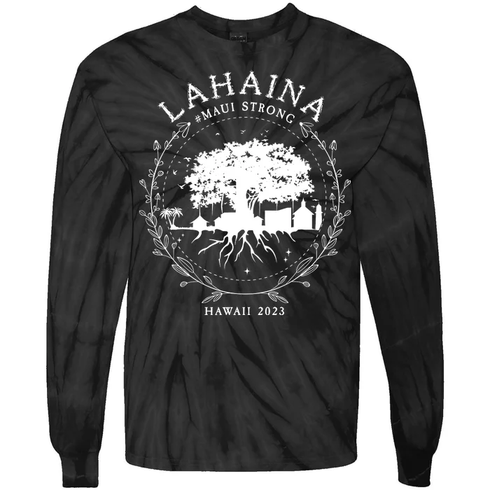 Lahaina Strong Tie-Dye Long Sleeve Shirt