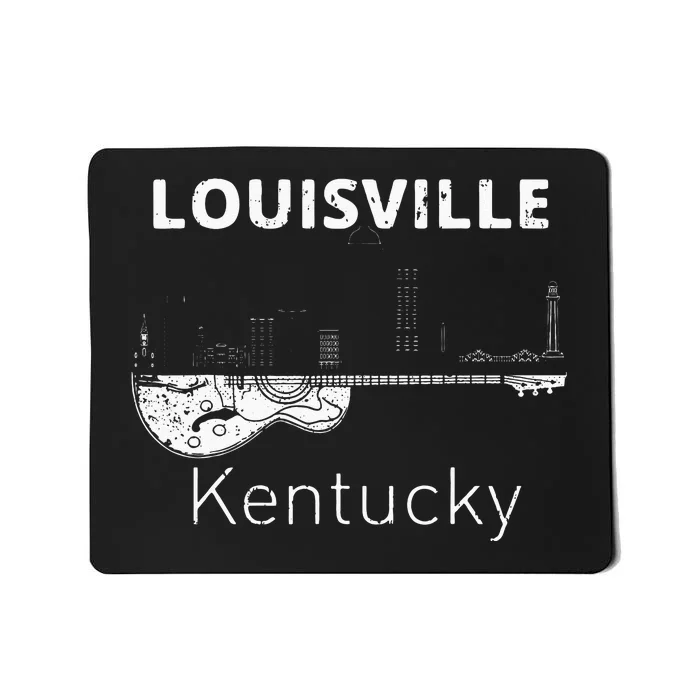 Louisville Souvenir Men Kentucky Lover Music Guitar Mousepad