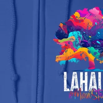 Lahaina Strong Maui Hawaii Old Banyan Tree Full Zip Hoodie