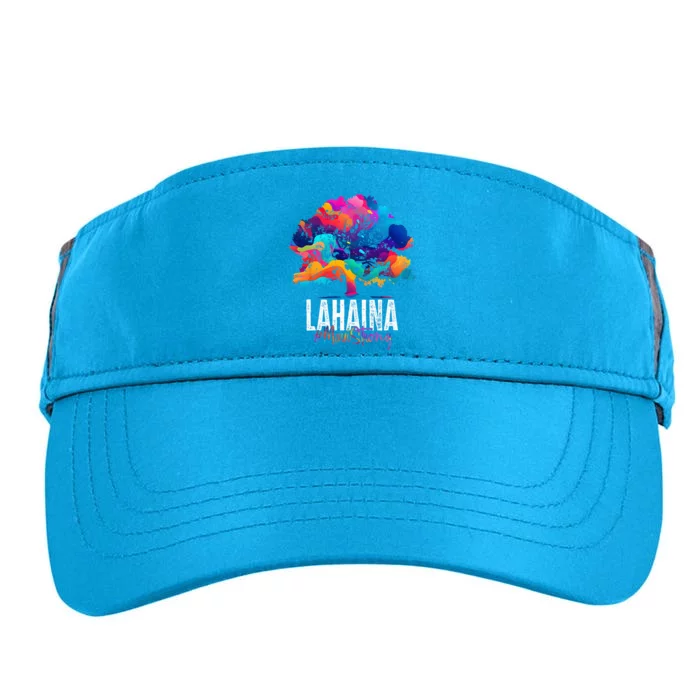 Lahaina Strong Maui Hawaii Old Banyan Tree Adult Drive Performance Visor