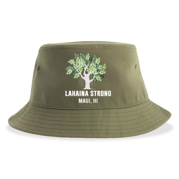 Lahaina Strong Maui Hawaii Old Banyan Tree Sustainable Bucket Hat