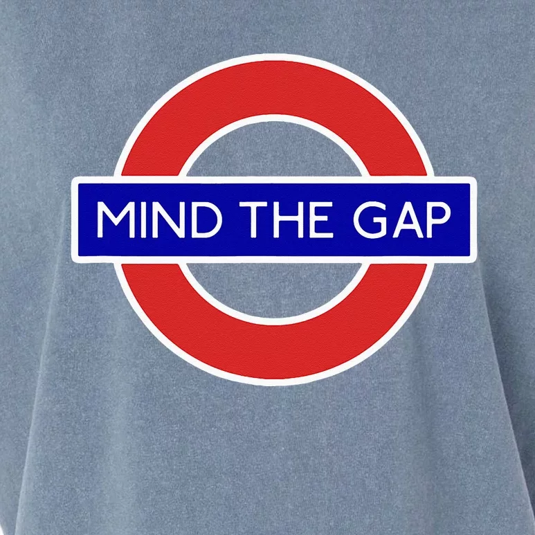 London Souvenir Mind The Gap Underground Tube Garment-Dyed Women's Muscle Tee