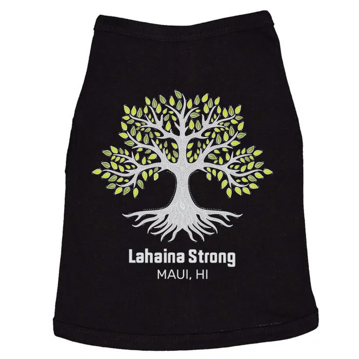 Lahaina Strong Maui Hawaii Old Banyan Tree Doggie Tank