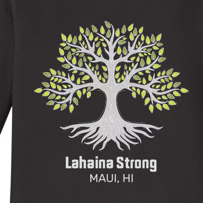 Lahaina Strong Maui Hawaii Old Banyan Tree Baby Long Sleeve Bodysuit