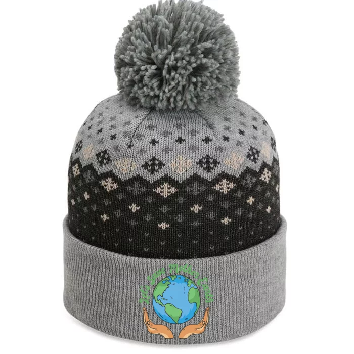 Let's Save Mother Earth The Baniff Cuffed Pom Beanie