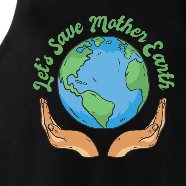 Let's Save Mother Earth Ladies Tri-Blend Wicking Tank