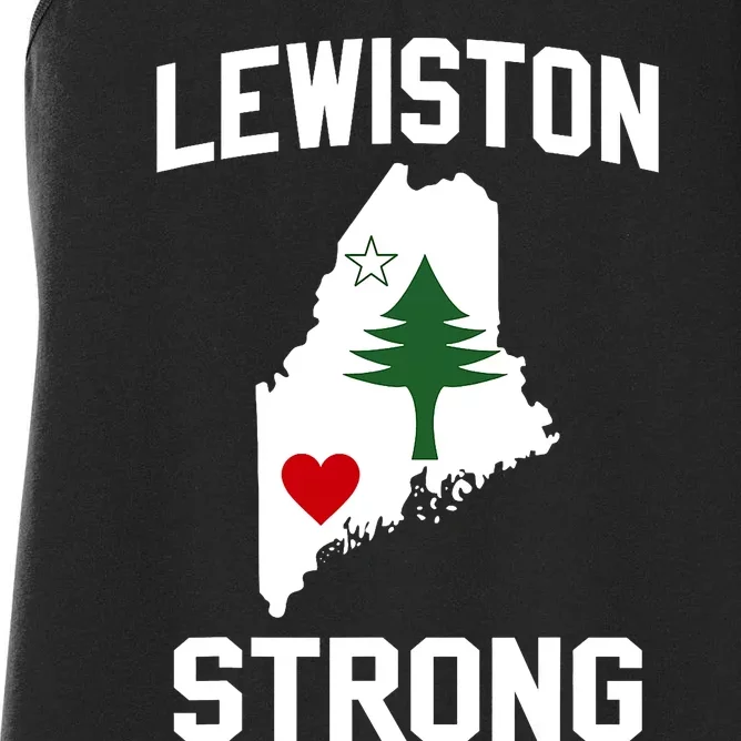 Lewiston Strong Maine Strong Women's Racerback Tank