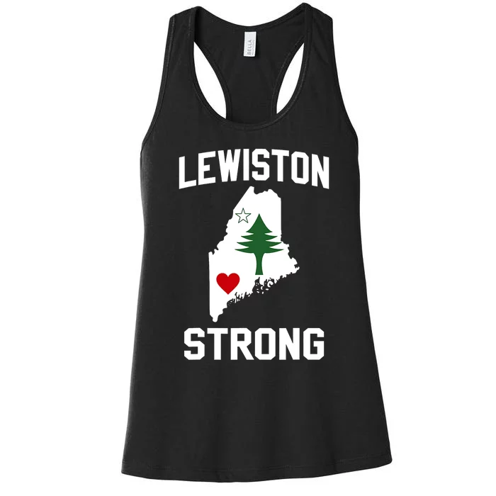 Lewiston Strong Maine Strong Women's Racerback Tank