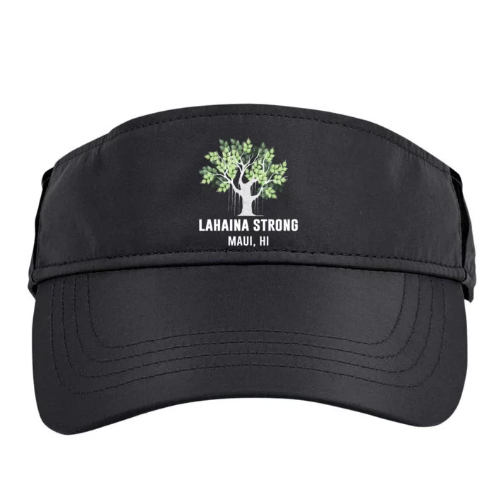 Lahaina Strong Maui Hawaii Old Banyan Tree Adult Drive Performance Visor