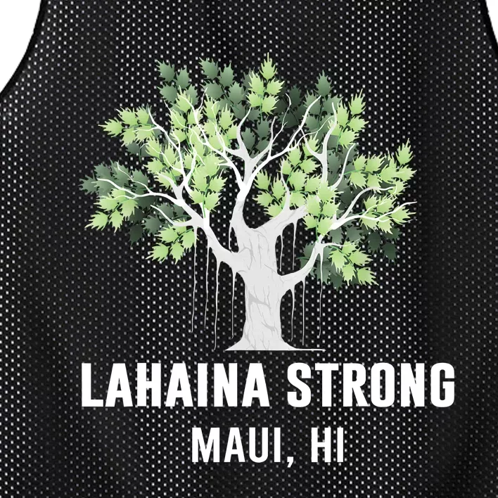 Lahaina Strong Maui Hawaii Old Banyan Tree Mesh Reversible Basketball Jersey Tank