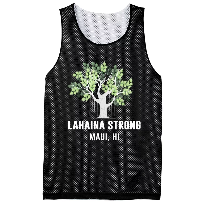 Lahaina Strong Maui Hawaii Old Banyan Tree Mesh Reversible Basketball Jersey Tank