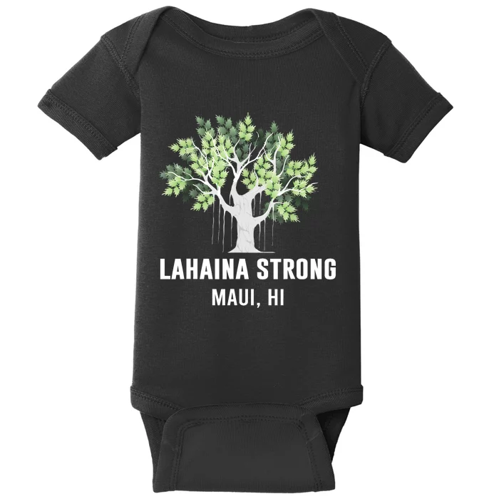 Lahaina Strong Maui Hawaii Old Banyan Tree Baby Bodysuit