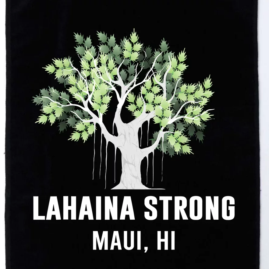 Lahaina Strong Maui Hawaii Old Banyan Tree Platinum Collection Golf Towel