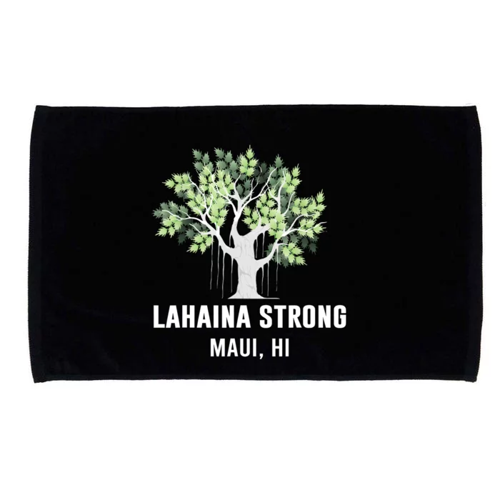 Lahaina Strong Maui Hawaii Old Banyan Tree Microfiber Hand Towel