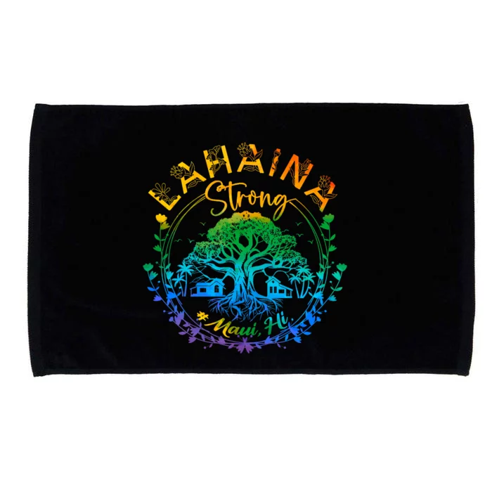 Lahaina Strong Maui Hawaii Old Banyan Tree Saved Majestic Microfiber Hand Towel