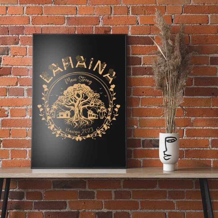 Lahaina Strong Maui Hawaii Old Banyan Tree Saving Squad Girl Poster