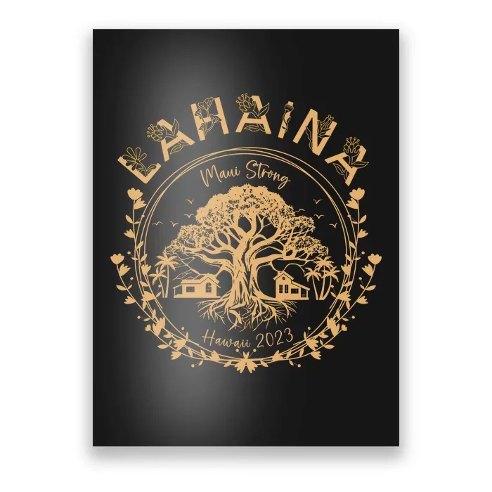 Lahaina Strong Maui Hawaii Old Banyan Tree Saving Squad Girl Poster