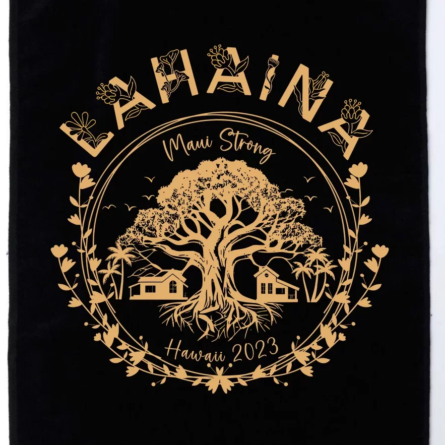 Lahaina Strong Maui Hawaii Old Banyan Tree Saving Squad Girl Platinum Collection Golf Towel