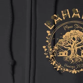 Lahaina Strong Maui Hawaii Old Banyan Tree Saving Squad Girl Full Zip Hoodie